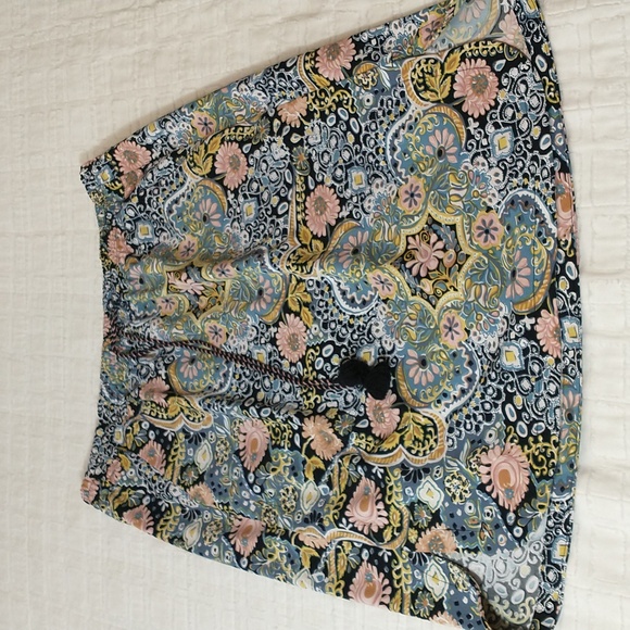 Loft Floral Tapestry Drawstring With Elastic‎ Band Skirt, Women's Size Medium - Picture 2 of 7